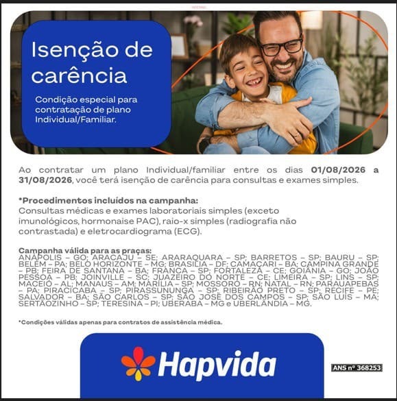 Material Isenção de carências